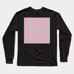 Stars pink green Long Sleeve T-Shirt